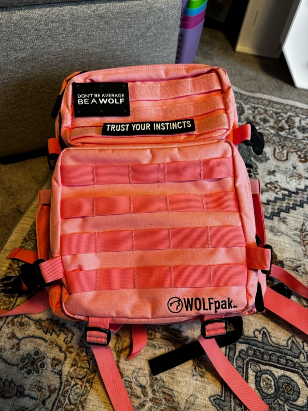 WOLFpak knockout Pink Tactical Backpack 35L - Trust Your Instincts